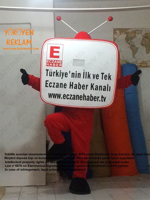 Televizyon Maskot kostümü maskot kostümü