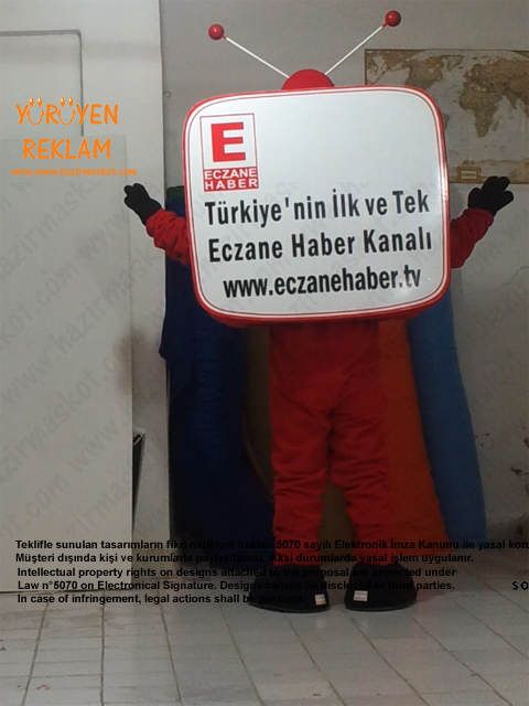 Televizyon Maskot kostümü maskot kostümü