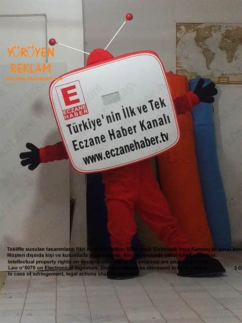 Televizyon Maskot kostümü maskot kostümü