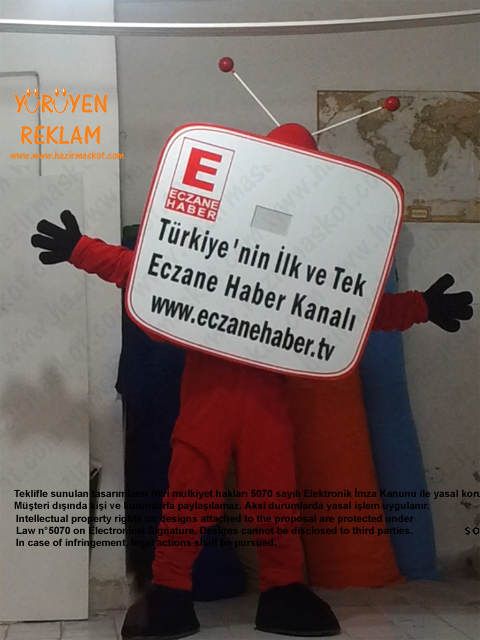 Televizyon Maskot kostümü maskot kostümü