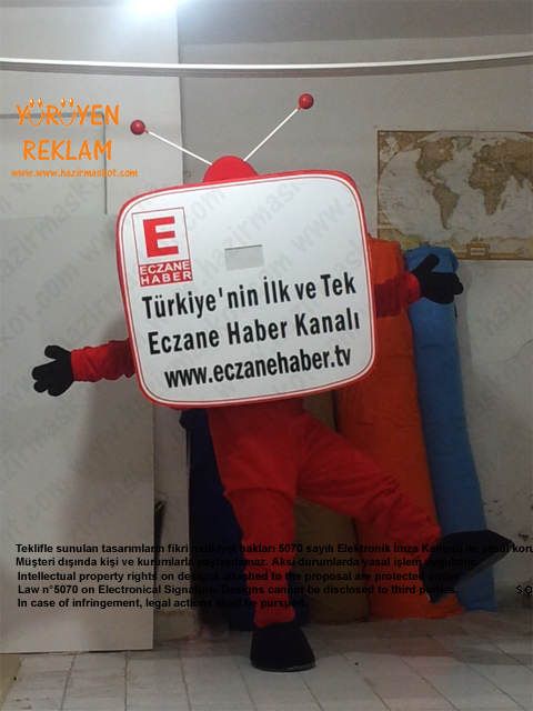 Televizyon Maskot kostümü maskot kostümü
