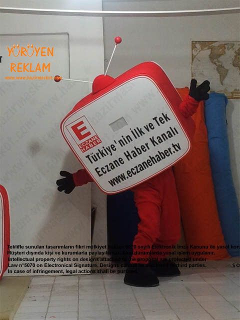 Televizyon Maskot kostümü maskot kostümü