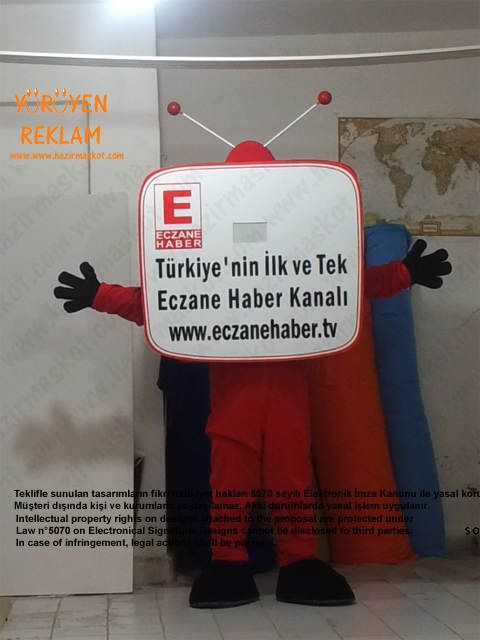 Televizyon Maskot kostümü maskot kostümü