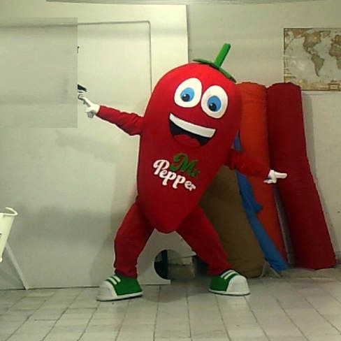 Biber maskotu / Ziyafet Çiğköfte maskot kostümü