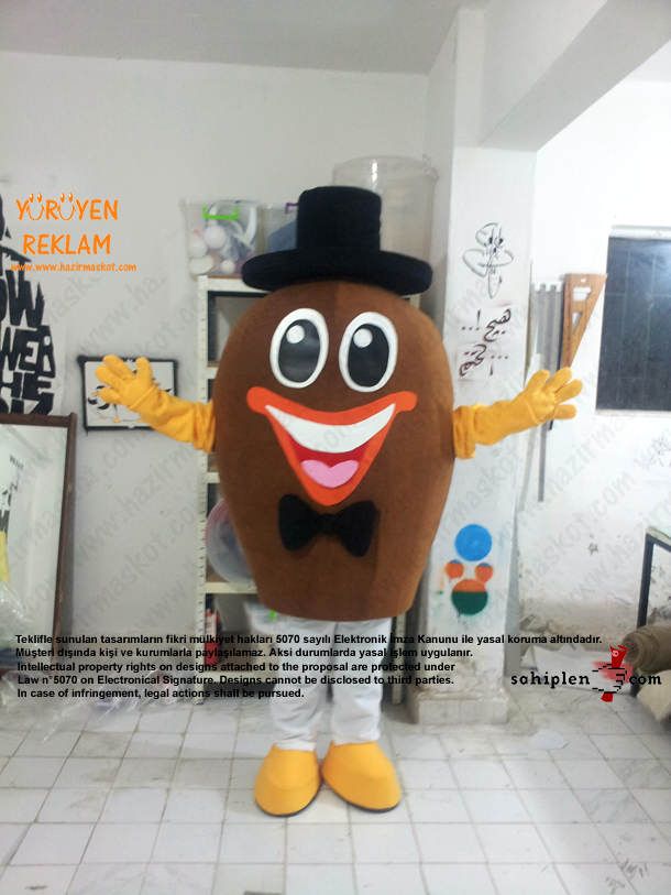 Bay Badem Maskotu maskot kostümü