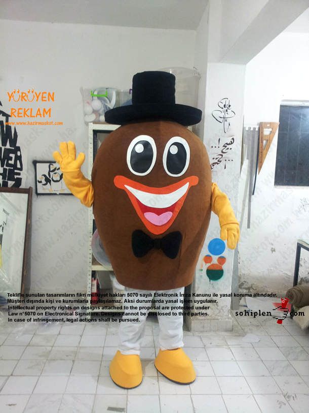 Bay Badem Maskotu maskot kostümü