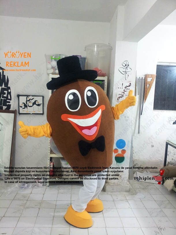 Bay Badem Maskotu maskot kostümü