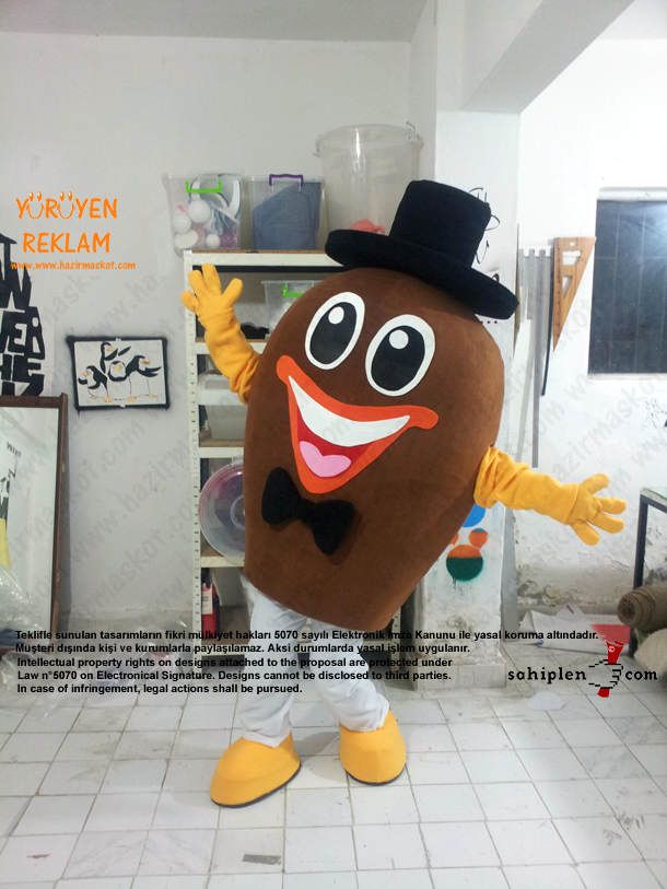 Bay Badem Maskotu maskot kostümü