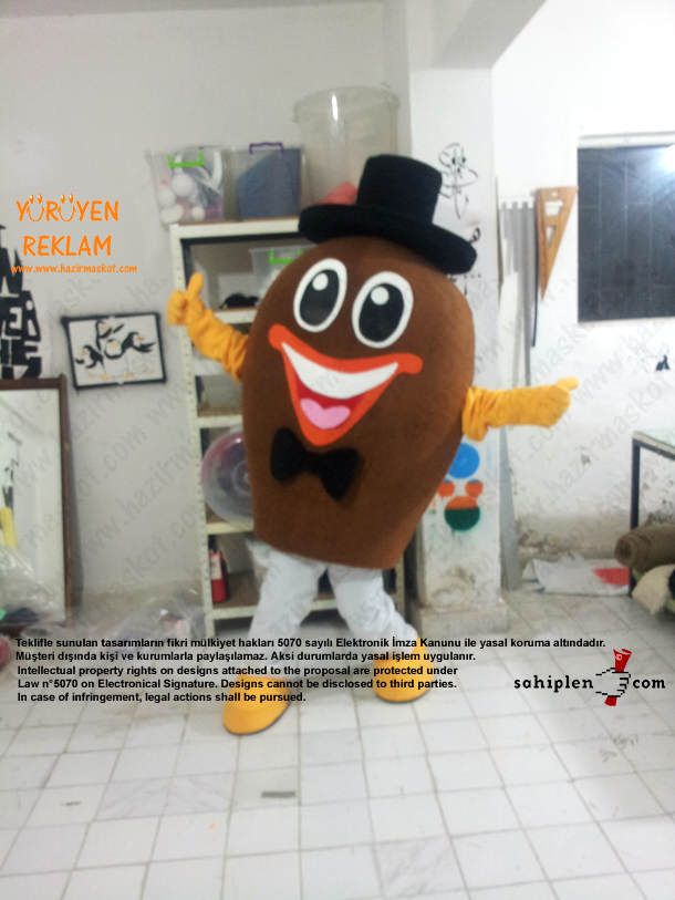 Bay Badem Maskotu maskot kostümü