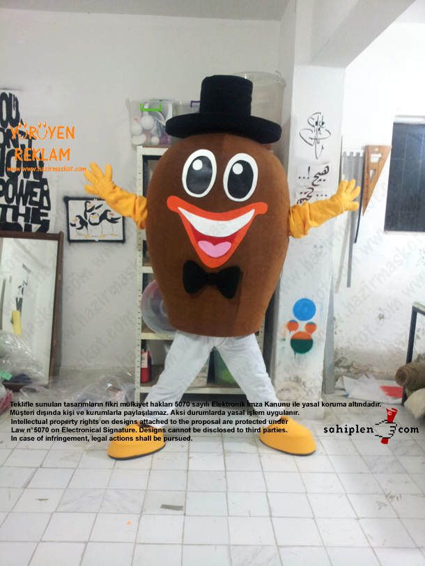 Bay Badem Maskotu maskot kostümü