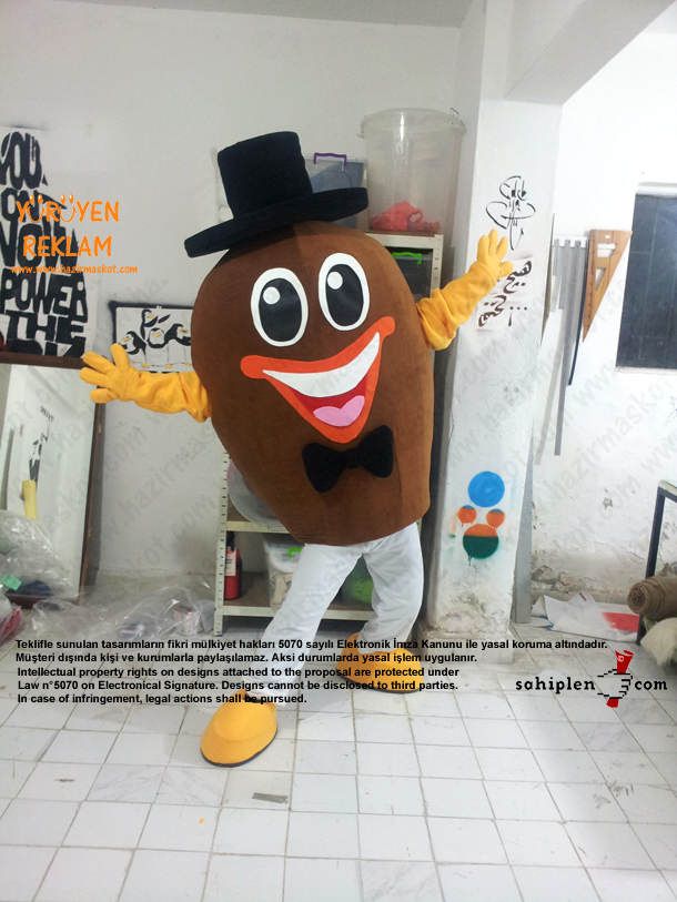 Bay Badem Maskotu maskot kostümü