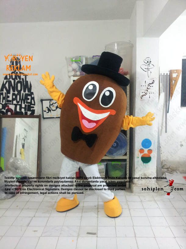 Bay Badem Maskotu maskot kostümü