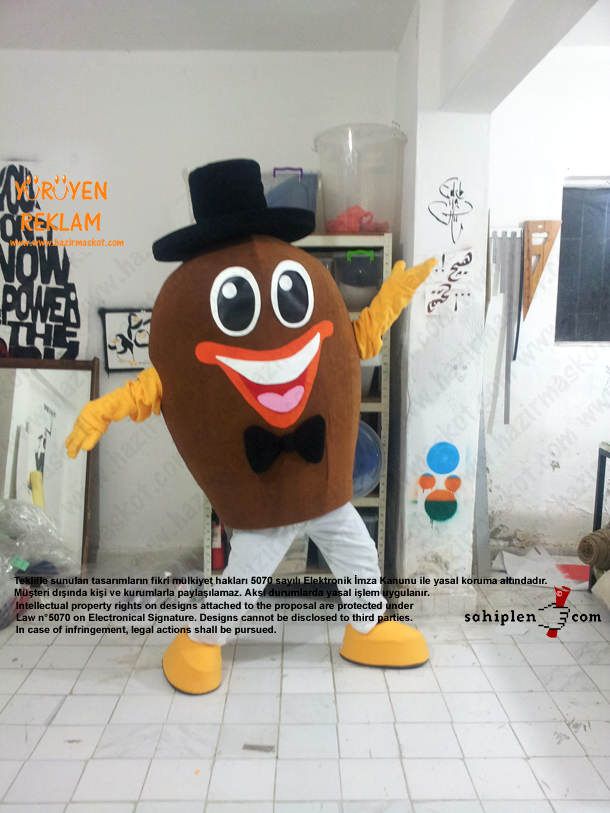 Bay Badem Maskotu maskot kostümü