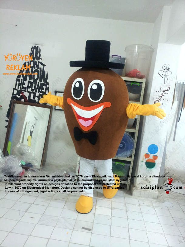 Bay Badem Maskotu maskot kostümü