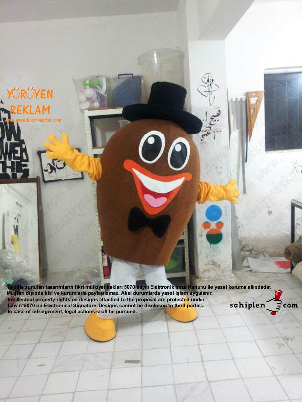 Bay Badem Maskotu maskot kostümü