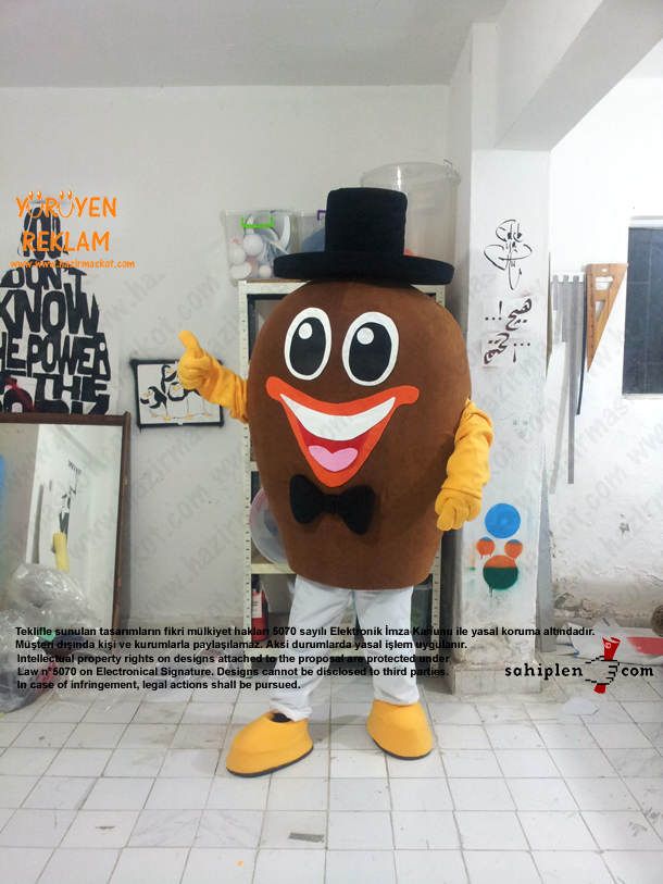 Bay Badem Maskotu maskot kostümü