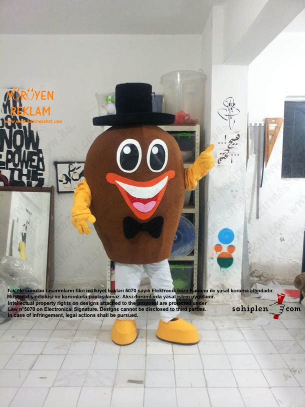 Bay Badem Maskotu maskot kostümü