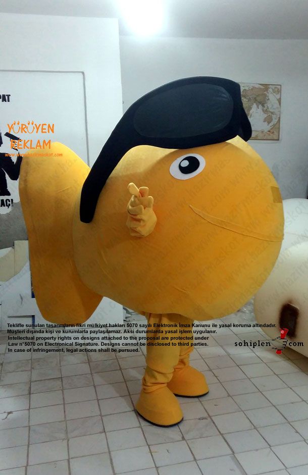 Balık Maskotu / Lübnan maskot kostümü