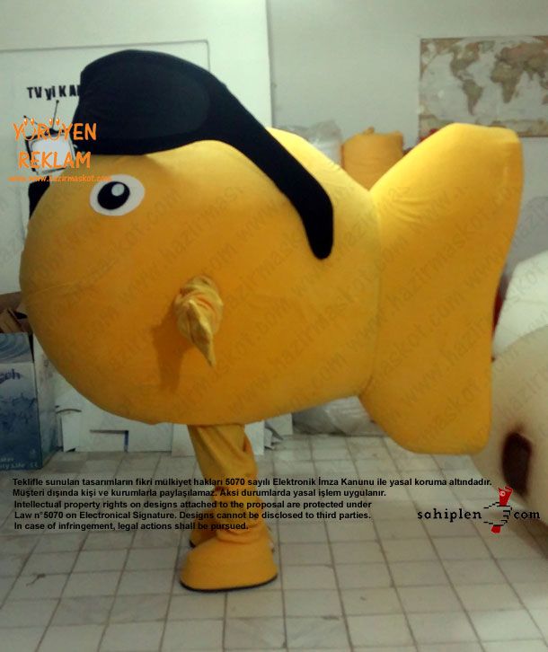 Balık Maskotu / Lübnan maskot kostümü