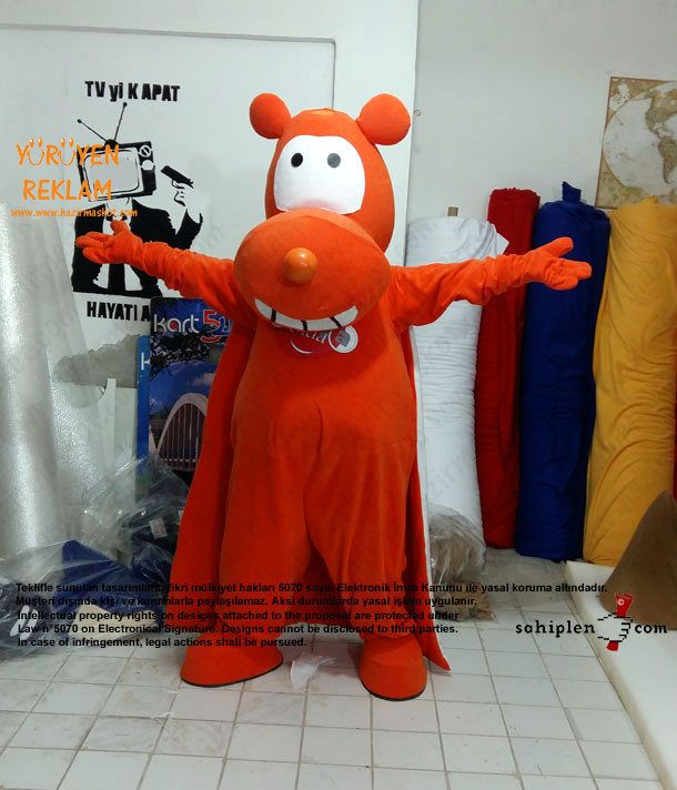 CNR Expo Ayı Maskot Kostümü maskot kostümü