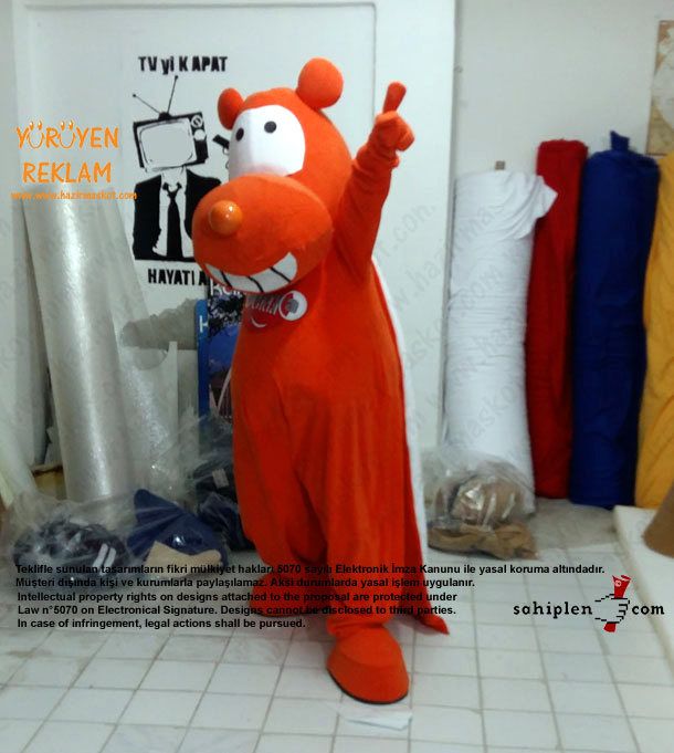CNR Expo Ayı Maskot Kostümü maskot kostümü
