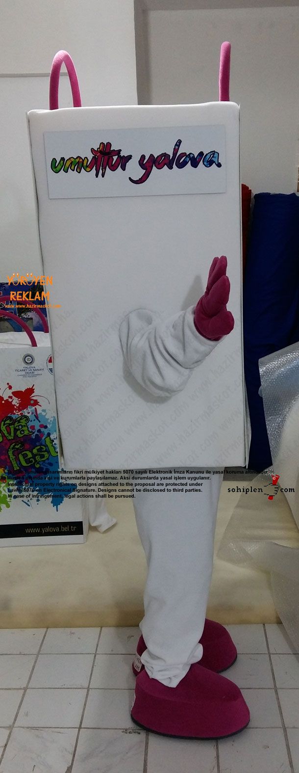 Yalova Alışveriş Festivali Çanta Maskot maskot kostümü