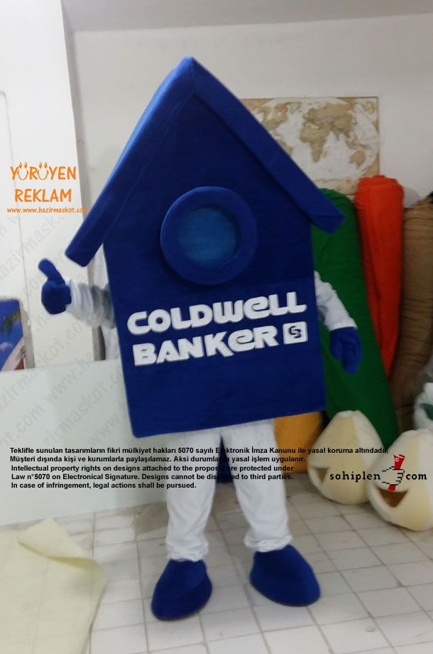 Coldwell Ev Maskotu maskot kostümü