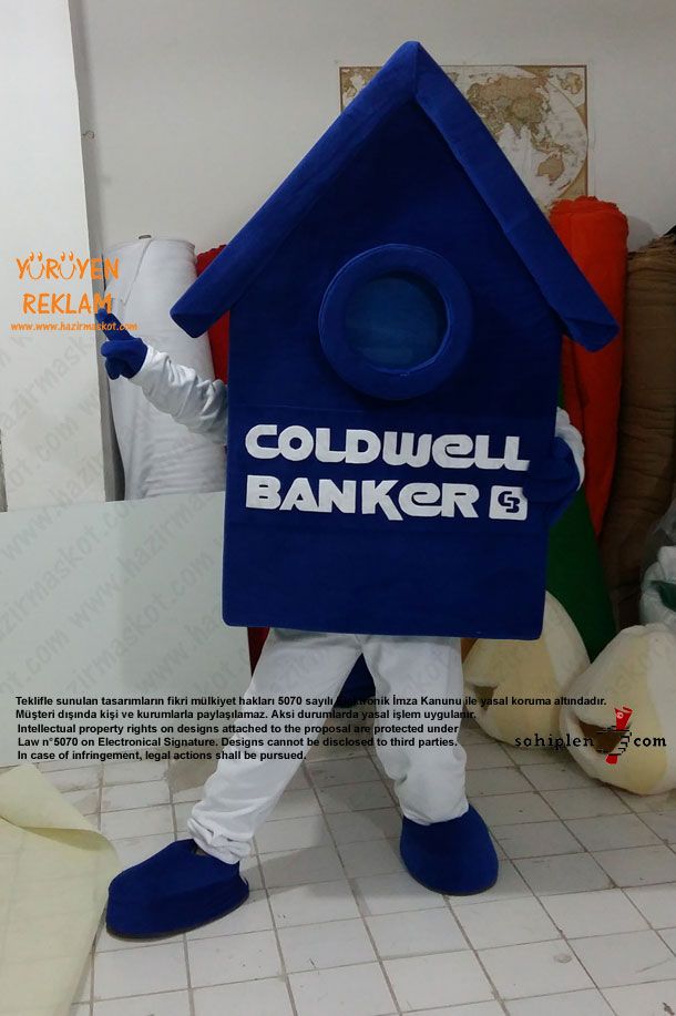 Coldwell Ev Maskotu maskot kostümü