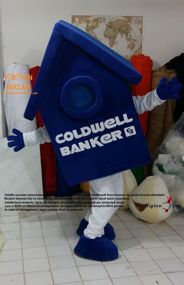 Coldwell Ev Maskotu maskot kostümü