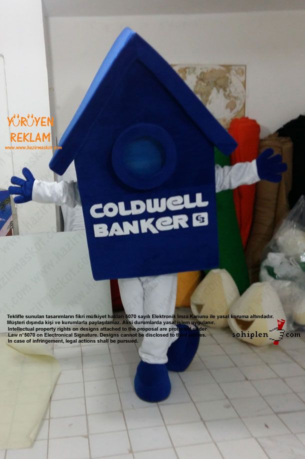 Coldwell Ev Maskotu maskot kostümü