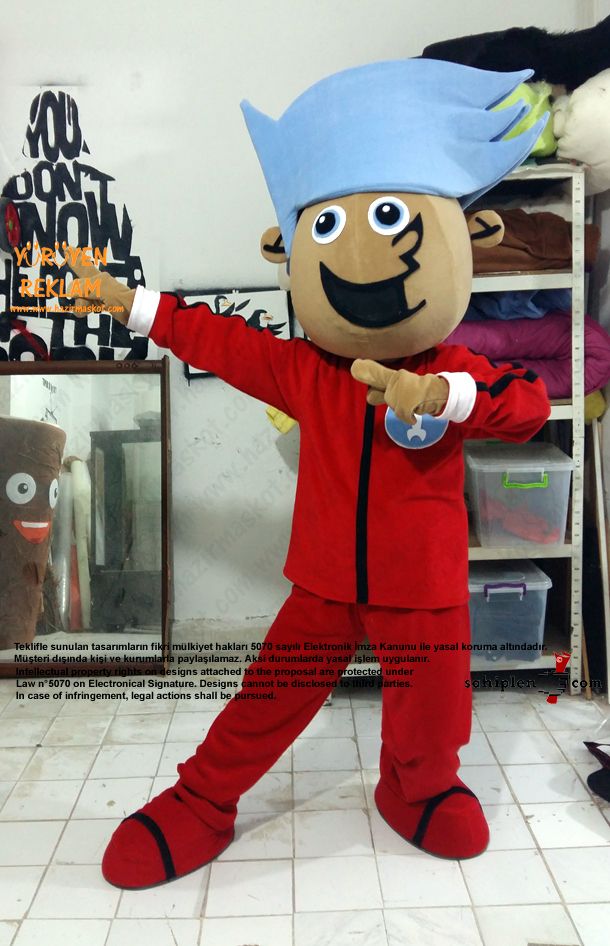Johnny Rockets Mascot Costume / Kıbrıs Maskot maskot kostümü