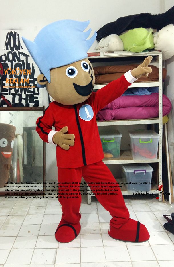 Johnny Rockets Mascot Costume / Kıbrıs Maskot maskot kostümü