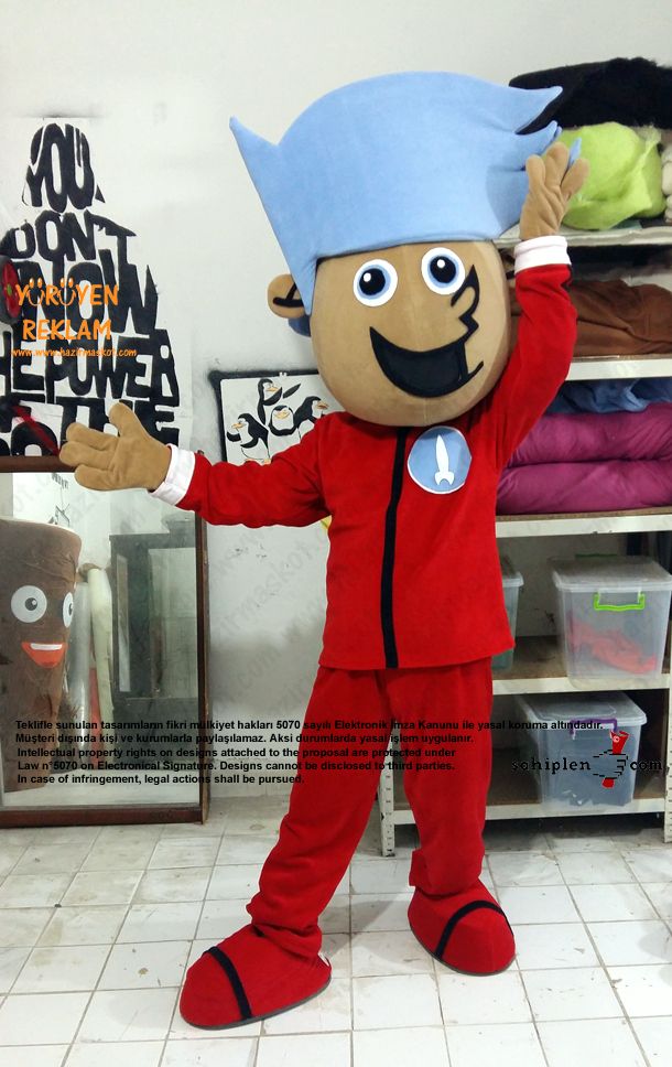 Johnny Rockets Mascot Costume / Kıbrıs Maskot maskot kostümü