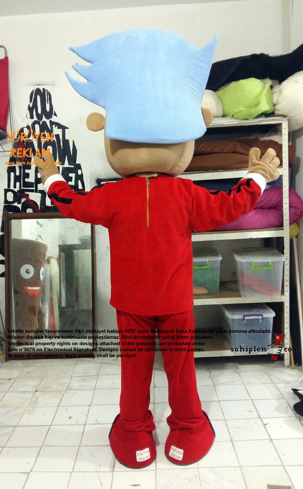 Johnny Rockets Mascot Costume / Kıbrıs Maskot maskot kostümü