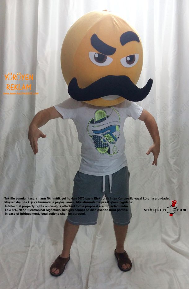 Emoji Maskot / Tambu Klavye maskot kostümü