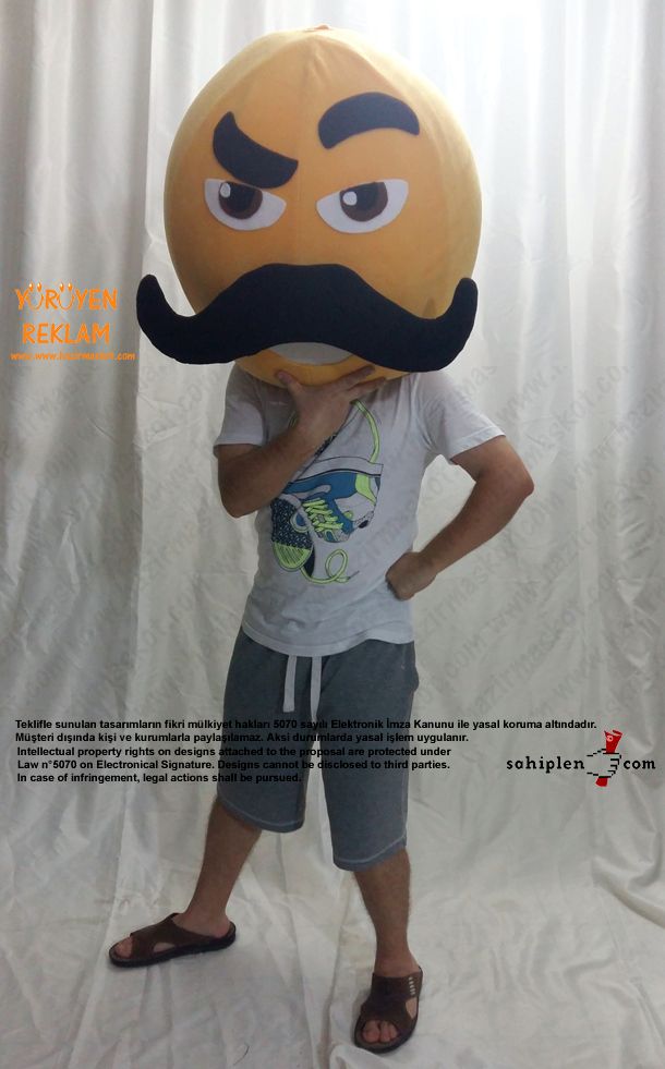 Emoji Maskot / Tambu Klavye maskot kostümü