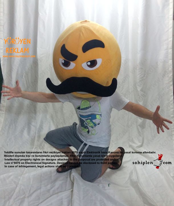 Emoji Maskot / Tambu Klavye maskot kostümü