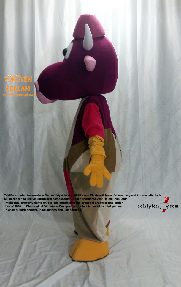 İnek Maskotu maskot kostümü