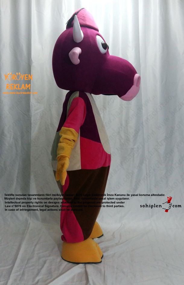 İnek Maskotu maskot kostümü