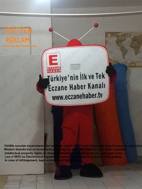 Televizyon Maskot kostümü maskot kostümü