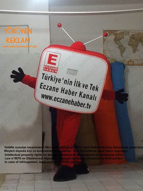 Televizyon Maskot kostümü maskot kostümü