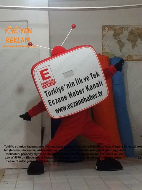 Televizyon Maskot kostümü maskot kostümü