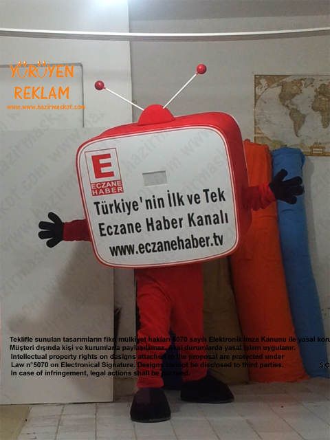 Televizyon Maskot kostümü maskot kostümü