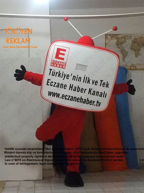 Televizyon Maskot kostümü maskot kostümü