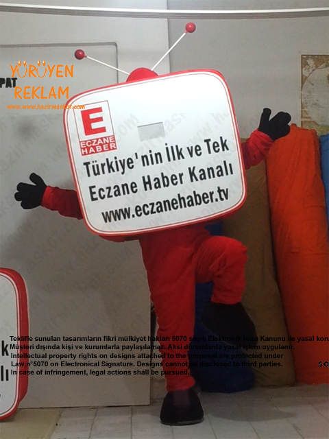 Televizyon Maskot kostümü maskot kostümü