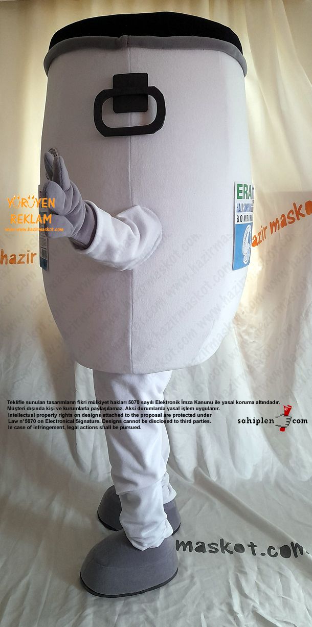 Bidon Maksot Kostümü / ERA111 Halı Şampuanı maskot kostümü