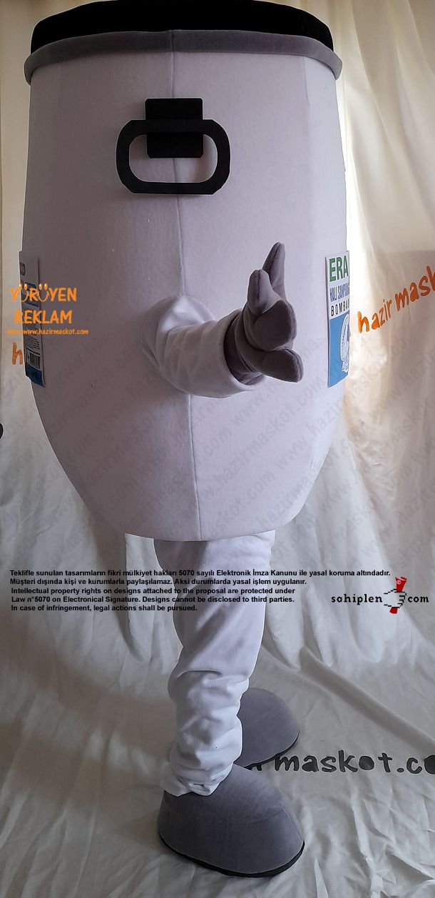 Bidon Maksot Kostümü / ERA111 Halı Şampuanı maskot kostümü
