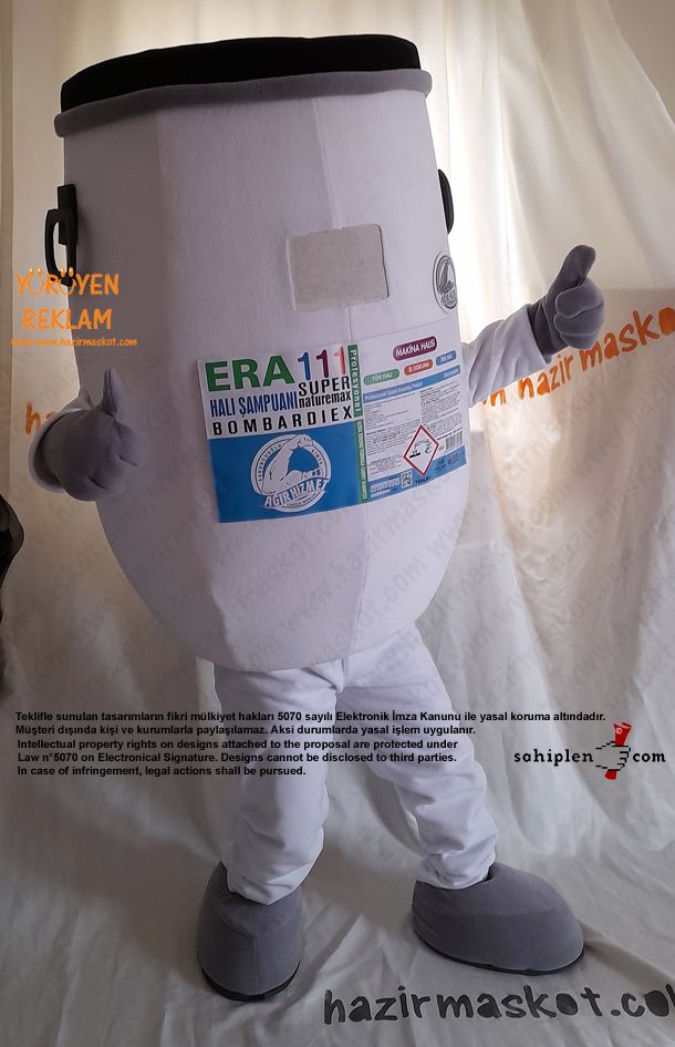 Bidon Maksot Kostümü / ERA111 Halı Şampuanı maskot kostümü