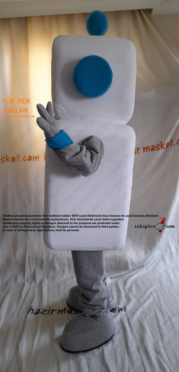Robot Maskot Kostümü / Bilge Çocuk / TÜBİTAK maskot kostümü
