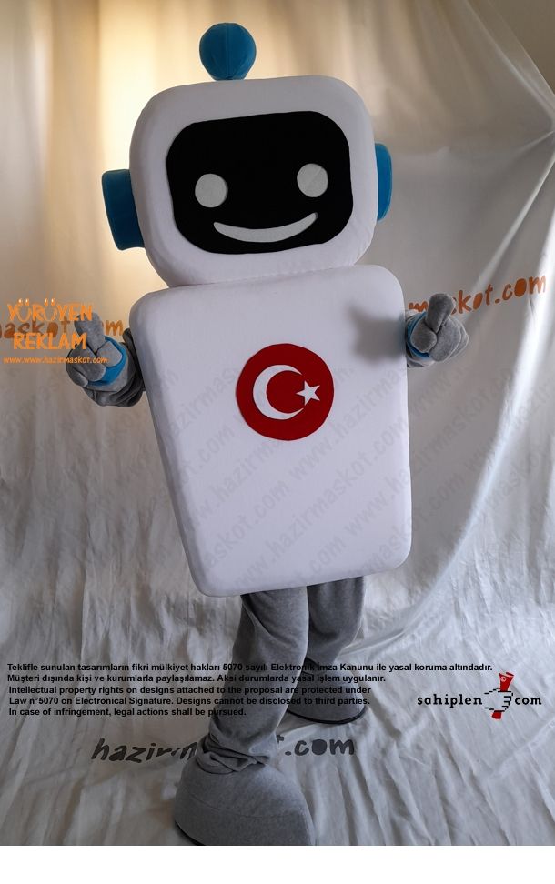 Robot Maskot Kostümü / Bilge Çocuk / TÜBİTAK maskot kostümü